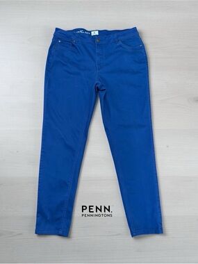 Penningtons d/C jeans, Blue Jeggings, Plus Size 20W, High Rise Stretch Denim